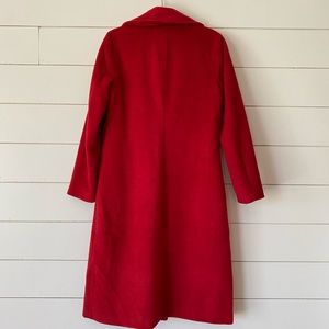 Lulu's Jackets & Coats - Red Brushed Wool Coat Lulu's Jackets & Coats - Red Brushed Wool Coat
